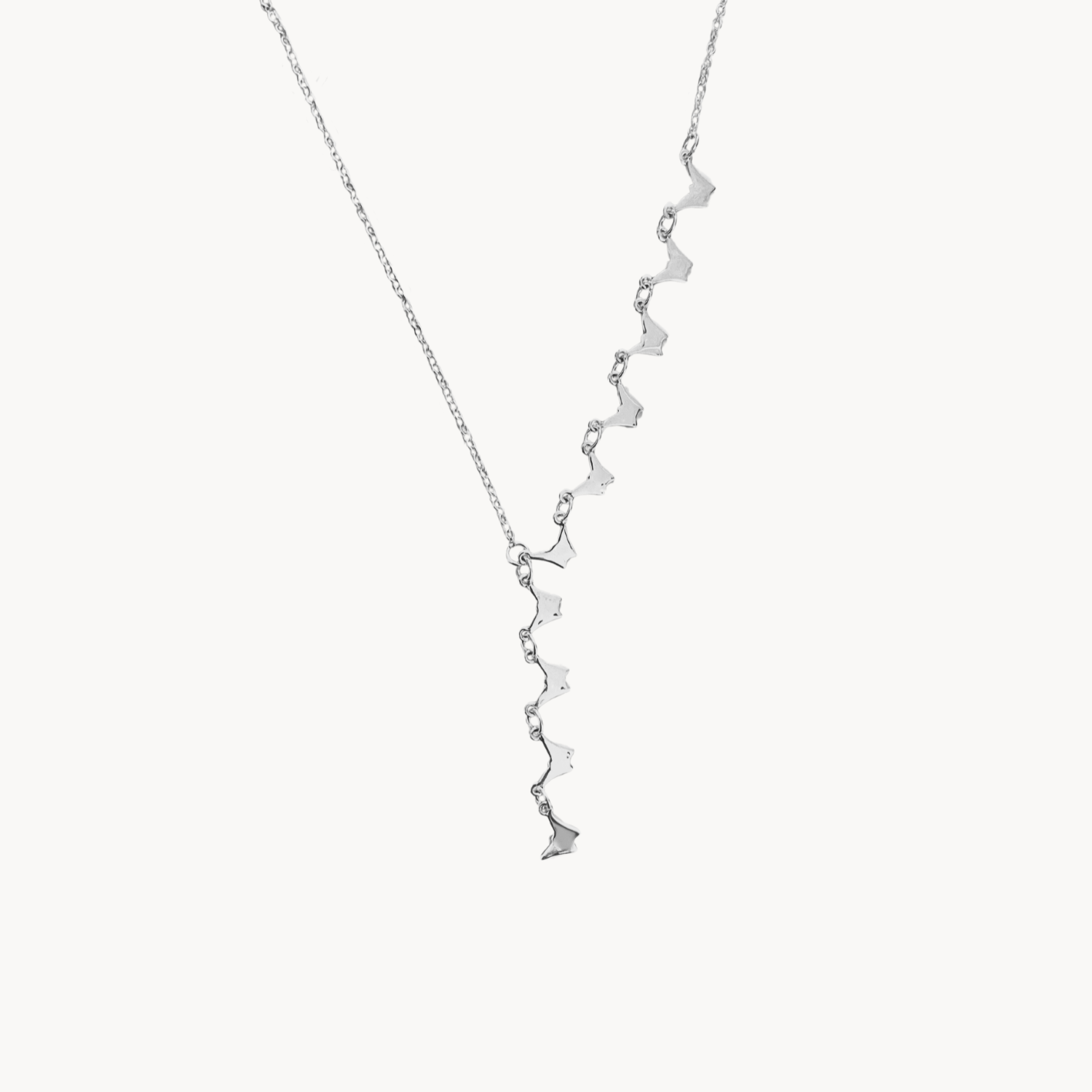 Graceful Flow Lariat Necklace