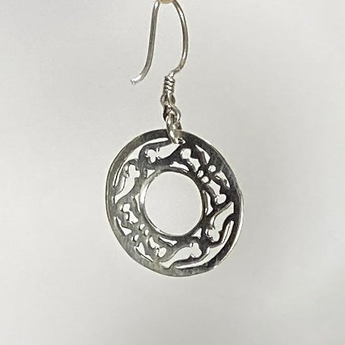 Boho Filigree Circle Earrings