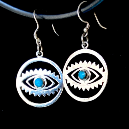 Mystic Eye Turquoise Earrings