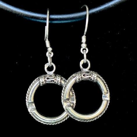 Boho Circle Charm Earrings