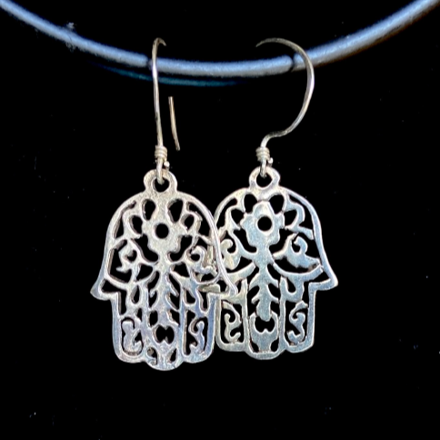 Sacred Hamsa Filigree Earrings