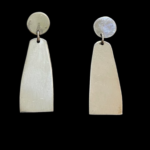 Sleek Tapered Drop Earrings