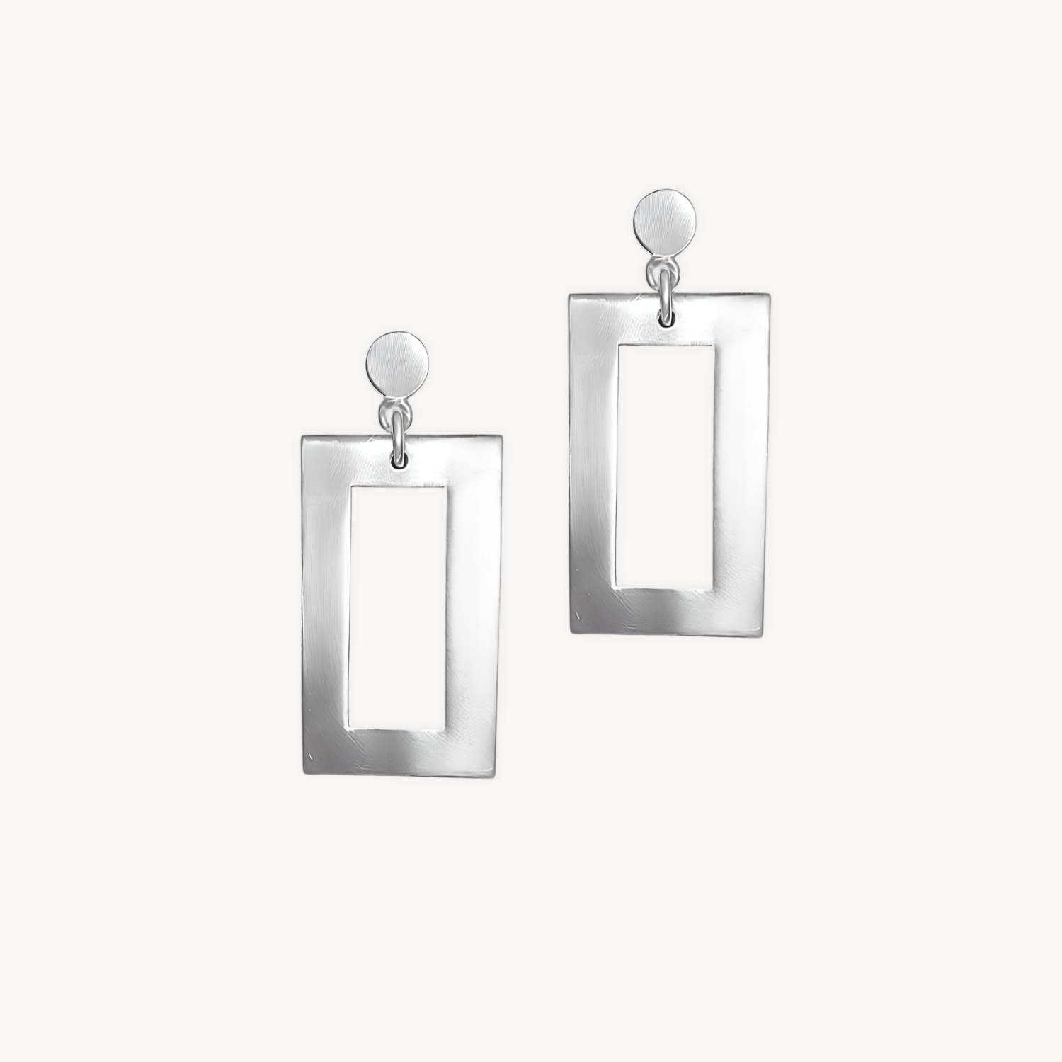 Minimalist Rectangle Drop Earrings