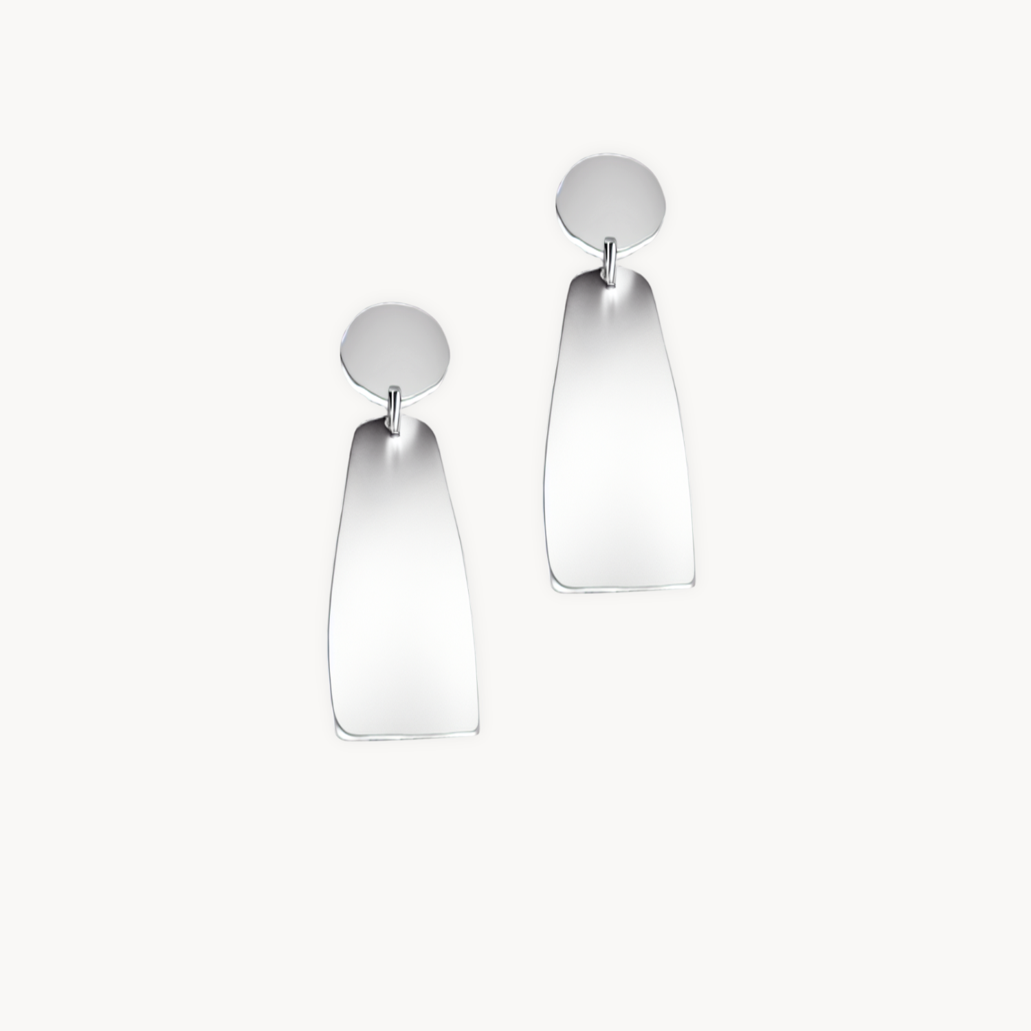 Sleek Tapered Drop Earrings