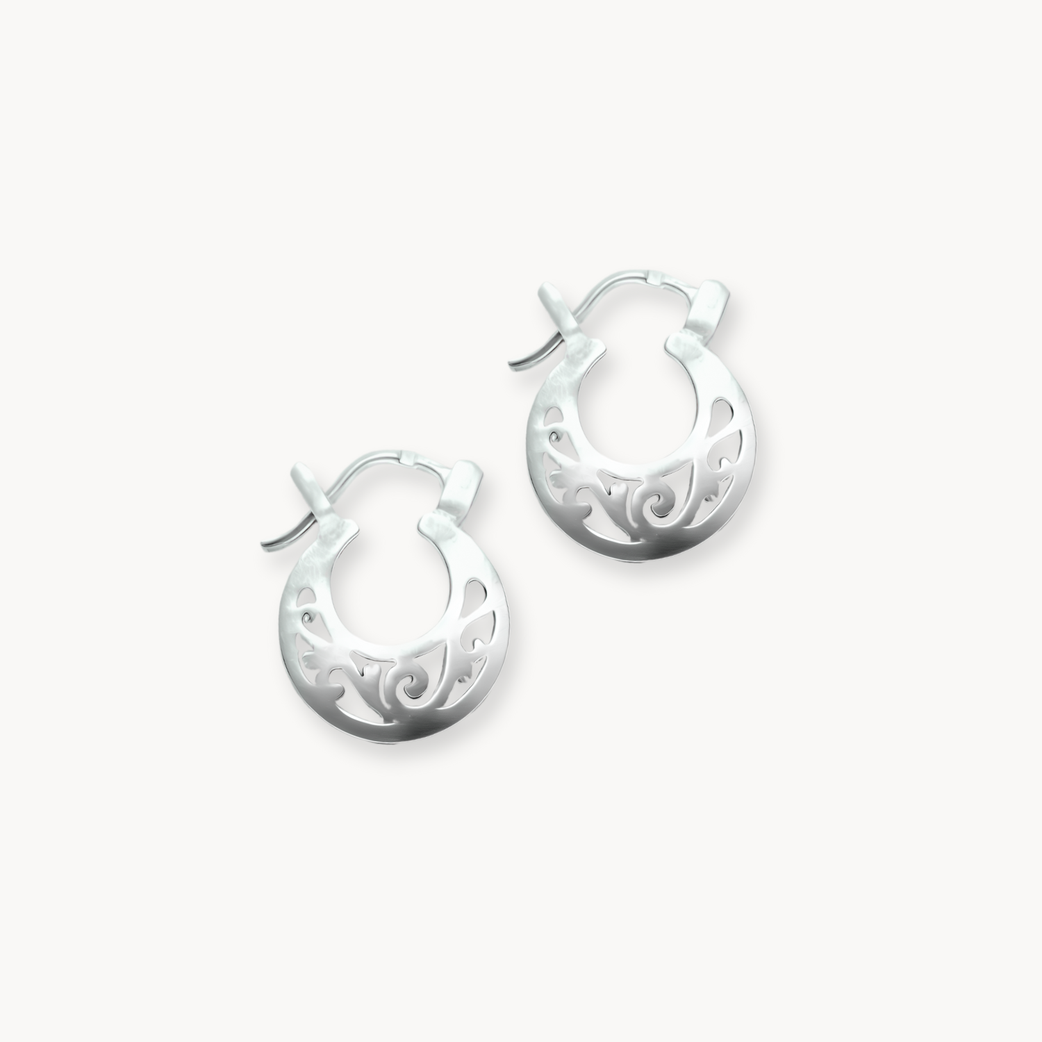 Arabesque Filigree Hoop Earrings