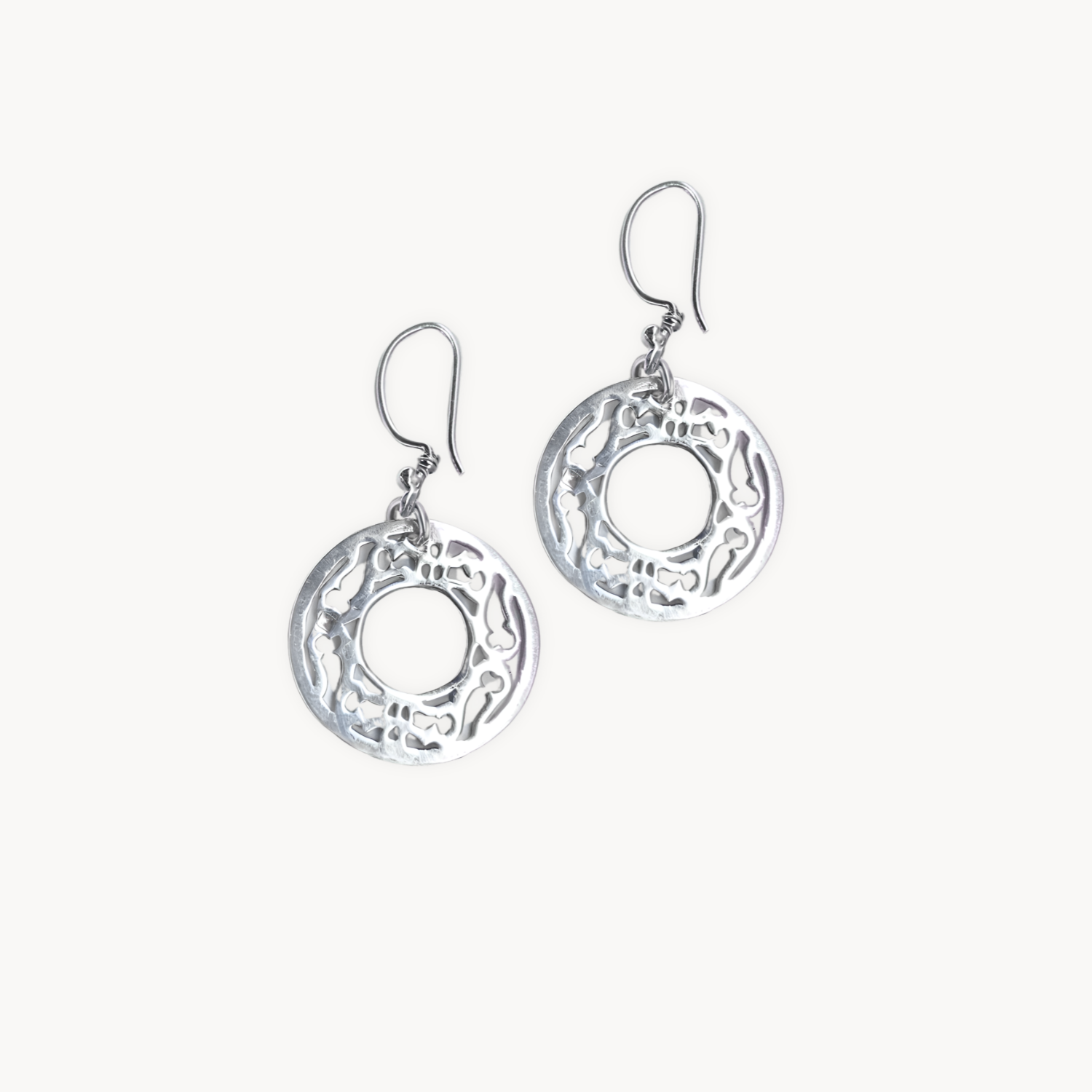 Boho Filigree Circle Earrings