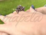 Load image into Gallery viewer, Arabic Ring Silver &amp; Gold Plated
