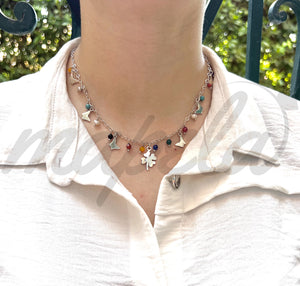 Colorful Silver Necklace